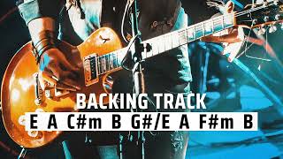 Pop Rock Guitar Backing Track Jam in E