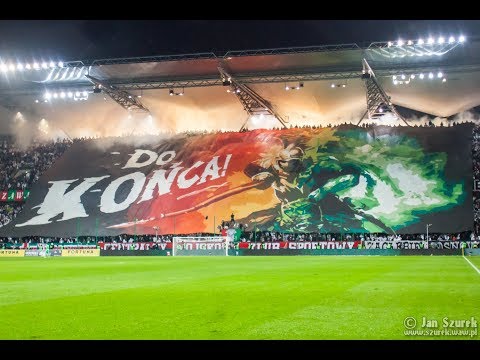 Doping kibiców Legii na meczu z Górnikiem