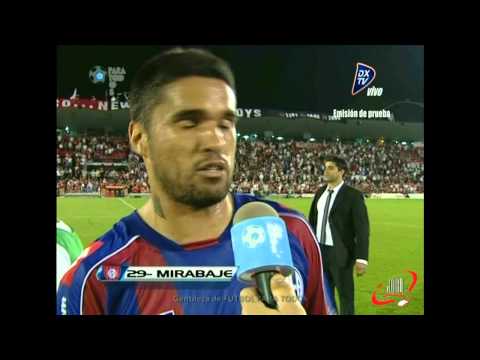 DECLARACION MIRABAJE - NEWELL'S 1 SAN LORENZO 0 - FECHA 7 (16 09 2012)