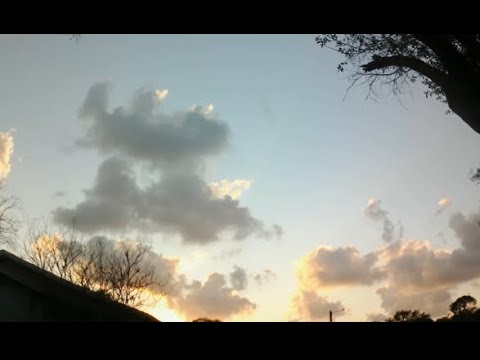 Cloud Colors Before SunSet Ending With Tiny Venus and Jupiter | 4K ActionCam Time-lapse