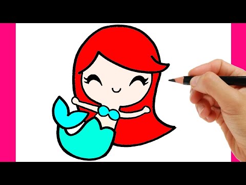 COMMENT DESSINER UNE SIRÈNE KAWAII - TUTORIEL DE DESSIN