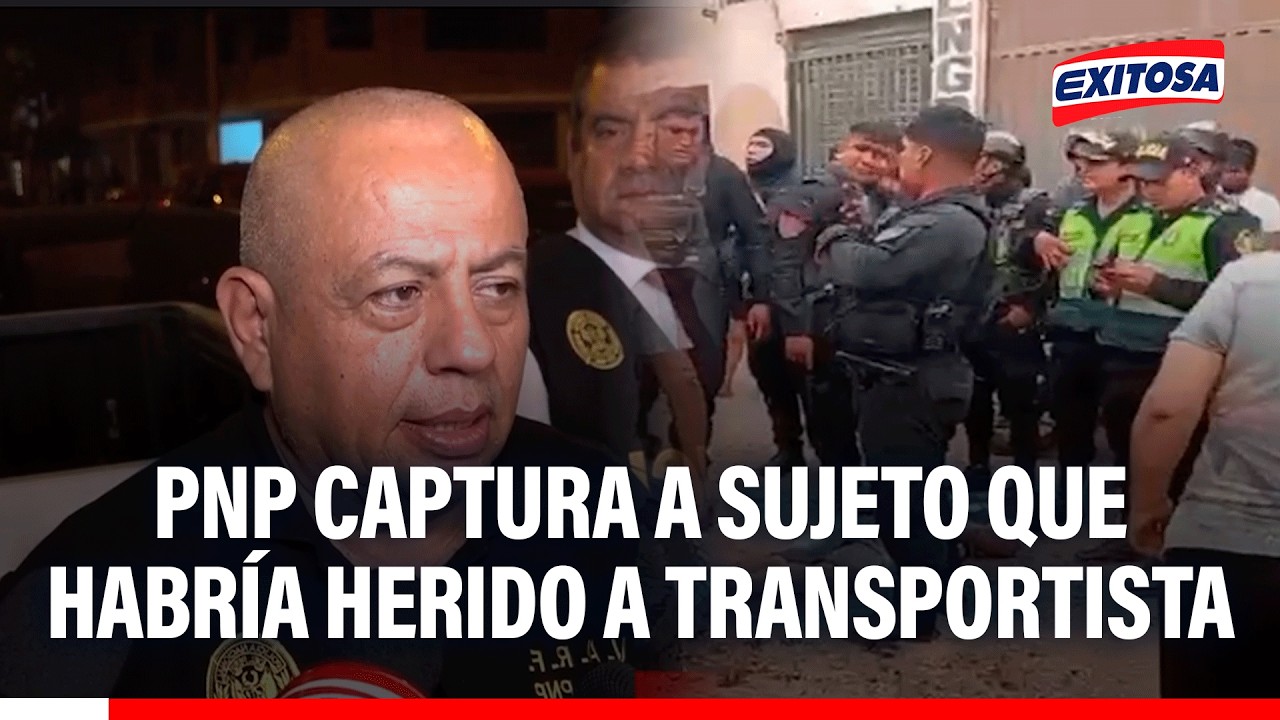🔴🔵 Los Olivos: PNP captura a sujeto que habría herido con impacto de bala a transportista