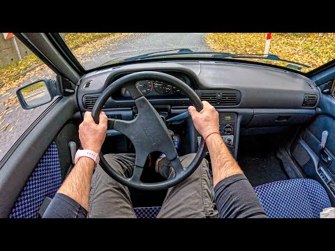 FSO Polonez Atu Plus (1.6 GSi 84 hp) | POV Test Drive #2582 Joe Black