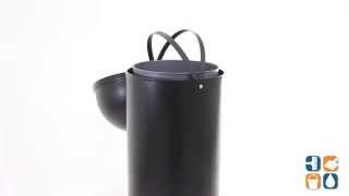 Rubbermaid Beige Plastic Fire-Safe Trash Can, 25 Gallon, Round, RCP817088BG