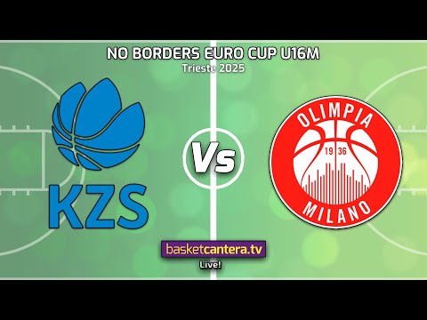 #Live U16M. NATIONAL TEAM OF SLOVENIA vs OLIMPIA MILANO. Tournament No Borders Euro Cup Trieste 2025