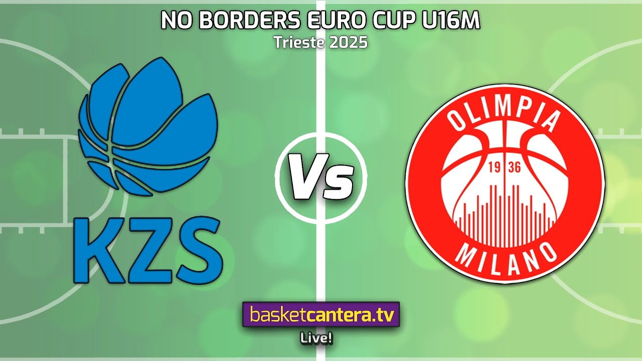 #Live U16M. NATIONAL TEAM OF SLOVENIA vs OLIMPIA MILANO. Tournament No Borders Euro Cup Trieste 2025