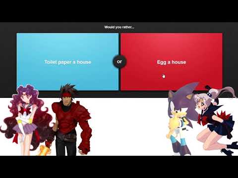 Sailor Peace and Chris vs Sailor Harmony and Draco - Would You Rather?