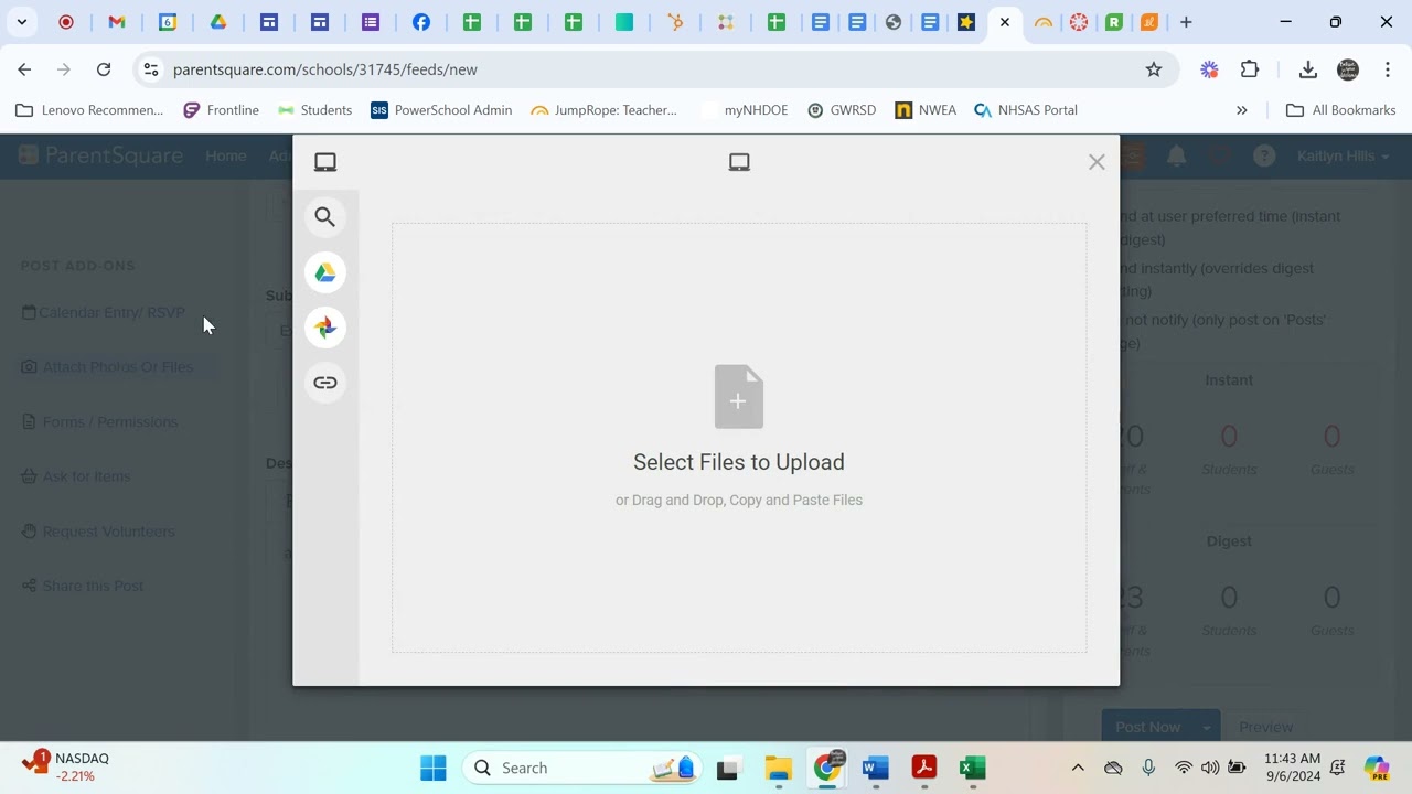 Attach a PDF/File to a ParentSquare Post