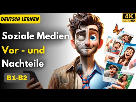 Vorteile und Nachteile von sozialen Medien [B1- B2] | Deutsch Lernen | Hören | Geschichte & Vokabeln