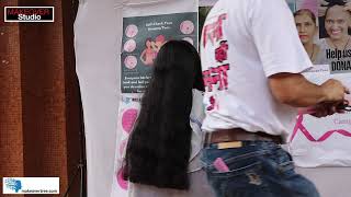 Dry Haircut in Open Air