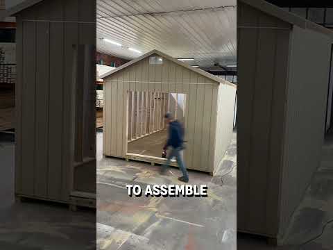 Time lapse of 14 hour shed build! 😮👏  -  🎥 theshedguymi