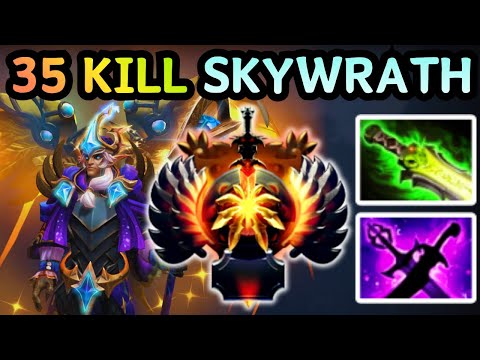 🔥 THIS IS HOW TO SNOWBALL SKYWRATH MAGE MID TO 35 KILLS 💥 | DOTA 2 🔥