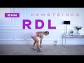 15 Minute HARD-WORKING Hamstrings | RDL Dumbbell Workout