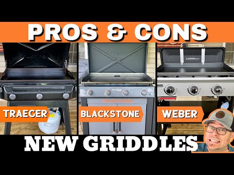 HEAD TO HEAD Flat Top Grills - Blackstone vs. Weber vs. Traeger Griddles - PROS & CONS