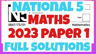 National 5 2023 Paper 1