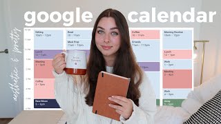 how to make your google calendar look pretty + aesthetic color coding