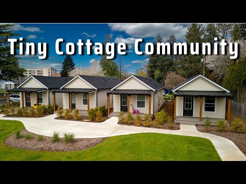 1-Level Tiny Homes in Urban Cottage Community Offer Peaceful Living