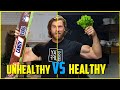 Healthy Diet Vs Unhealthy Diet | Full Day of Eating Split Screen Challenge