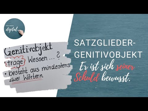 Das Genitivobjekt - so fragst du danach (inkl. Arbeitsblatt)