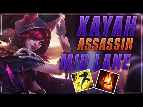 XAYAH MID LANE - LETHALITY BUILD - XAYAH ASSASSIN - League of Legends