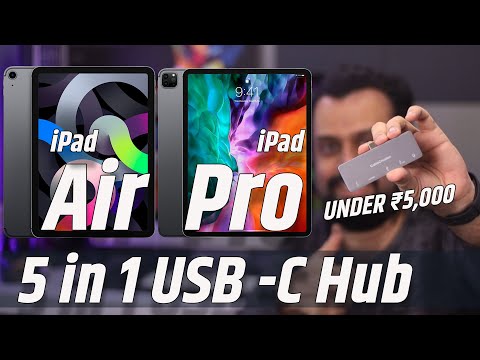 Best 5 in 1 USB C Hub Under Rs 5,000 for iPad Pro, iPad Air 4 2020, Macbook Pro Hindi Unboxing Video