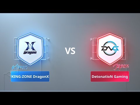 【KING-ZONE DragonX VS DetonatioN Gaming】- 2018 CRL亞洲賽區第一賽季季賽第3週