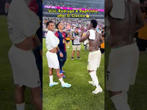 After all they can still actually joke around with each other #vinicius #raphinha #rodrygo