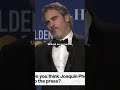 Joaquin Phoenix Shuts Down Reporter After Being Asked About Joker