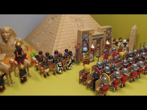 Caesar VS Pharaoh: The Siege of Alexandria, Egypt! Playmobil Stop Motion!
