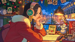 Warm Winter Christmas Anime Lofi Hip Hop Mix 🎁 Cozy Room Beats to Relax & Focus