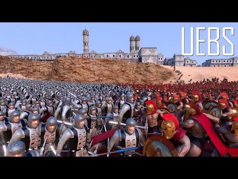 20.000 Dwarf vs 23.000 Spartans- Ultimate Epic Battle Simulator 2- UEBS 2