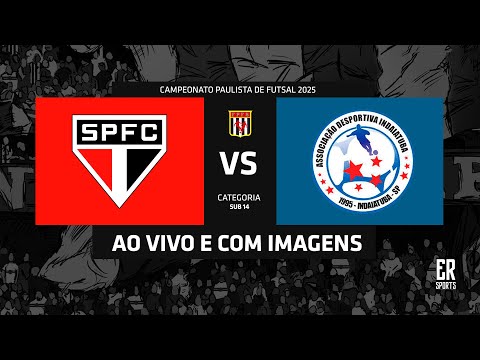 São Paulo x Indaiatuba - SUB 14 | 01/11/2025 | AO VIVO | Quartas de Final | Paulista | Ouro