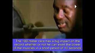 Sprinter Ben Johnson's training with weights