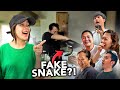 Fake Snake Prank On Family! | Niana Guerrero