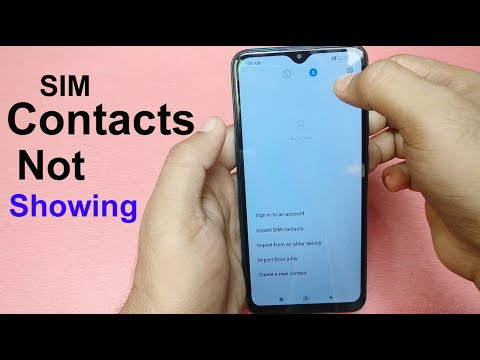 Sim contacts not showing in new phone - How to fix sim card contacts not showing - Redmi 9 prime
