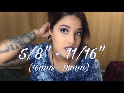 Ear Stretching: 5/8” to 11/16” (16mm-18mm”)