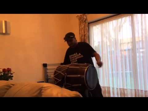 Harry Singh (Dhol Academy) aka HMC on the Dhol Aug 2014 Rihanna Diamonds #DholAcademy #HypeHype