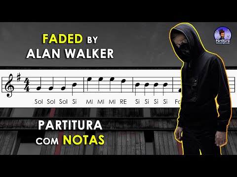 Faded by Alan Walker | Recorder Tutorial and Bancking Track Piano 