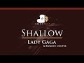 Lady Gaga, Bradley Cooper - Shallow - HIGHER Key (Piano Karaoke / Sing Along)