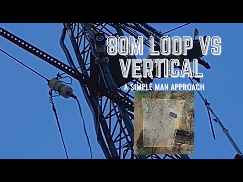80m wire loop TX/RX antenna is AWESOME | Ham Radio