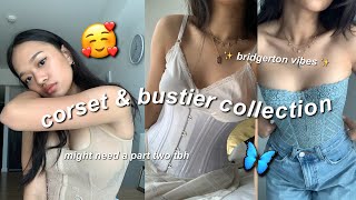 My Corset & Bustier Collection + Try-On *ACTUAL BONED CORSETS!* | Queen Claire