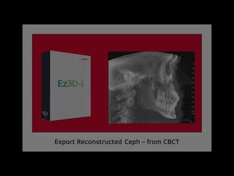Export Reconstructed Ceph from CBCT