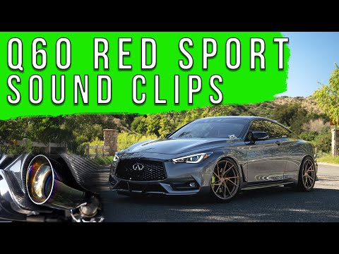 Q60 RED SPORT EXHAUST SOUND CLIPS