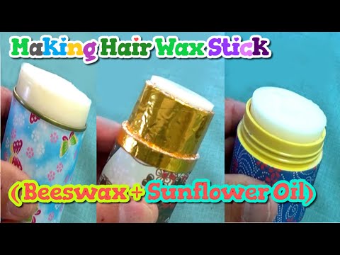 How to make Hair Wax/ DIY/ Tips for Living/ Sun flower...