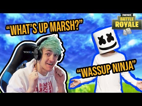 Ninja and Marshmello play Fortnite together!!!! *EPIC* Possible song in the future!?!?! *NEW*