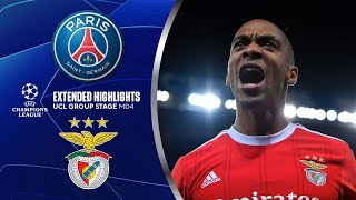 PSG vs. Benfica: Extended Highlights | UCL Group Stage MD 4 | CBS Sports Golazo