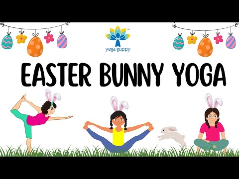 Easy Yoga for Kids to improve Flexibility | Easter Bunny Fun Yoga for Children | Yoga Guppy