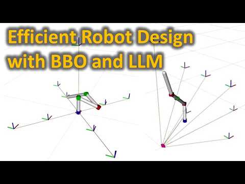 Efficient Robot Design with Multi-Objective Black-Box Optimization and Large Language Models