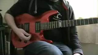 Creation&#39;s Tears -  Another Collision Guitar solo pt6 Guitar lesson / tab / Guitar tutorial