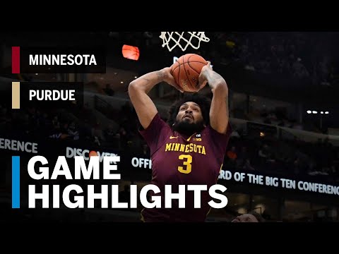 Highlights: Minnesota Upsets B1G Co-Champ Purdue | Minnesota vs. Purdue | 2019 B1G Tournament